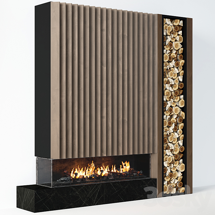 Fireplace modern 55 3D Model