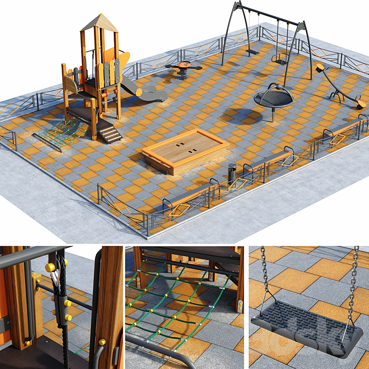Children playground 3D Model