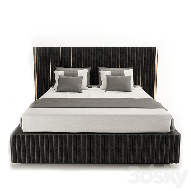 Any Home K027 bed 3DS Max - thumbnail 2