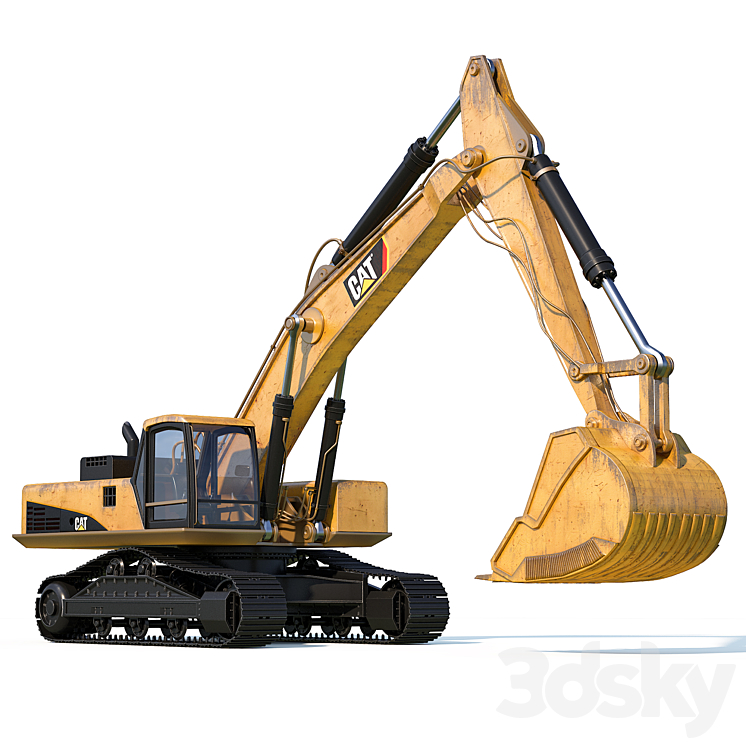 CAT Excavator - Transport - 3D model