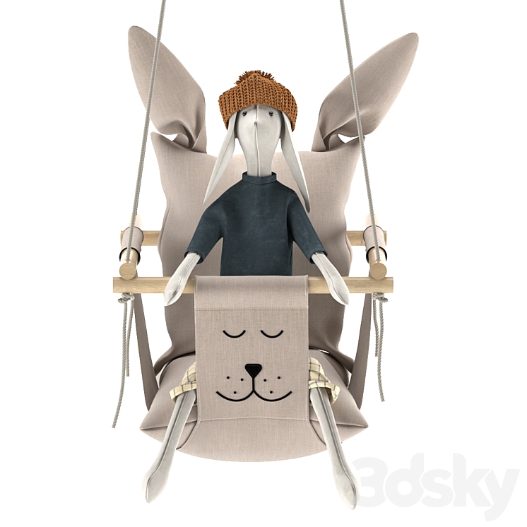 Baby swing set 01 3D Model
