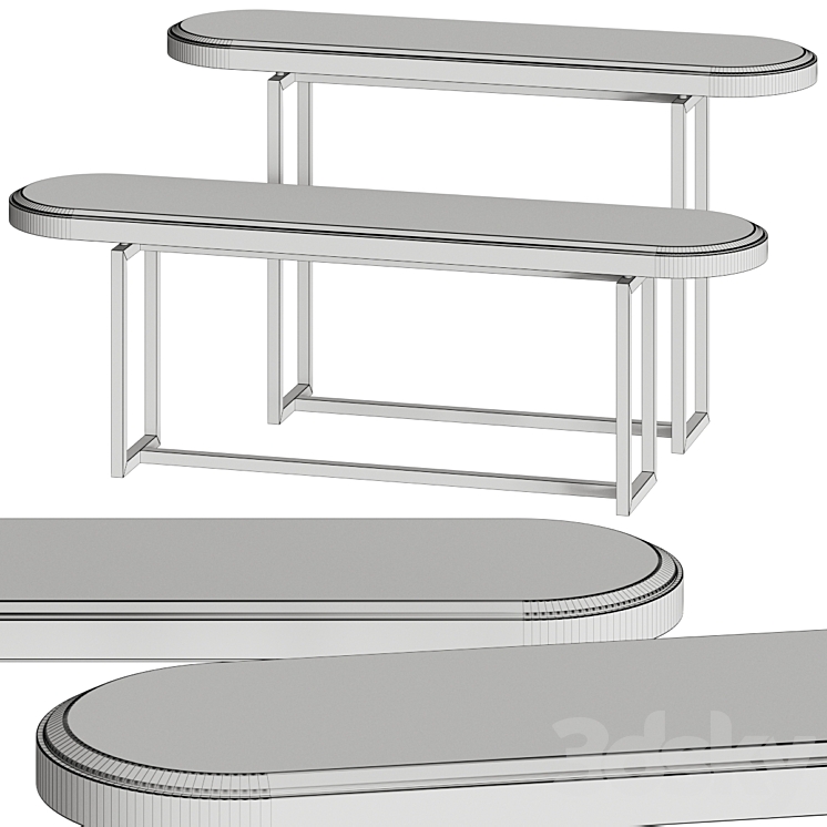 Opera Contemporary Isabel Console Tables 3D Model
