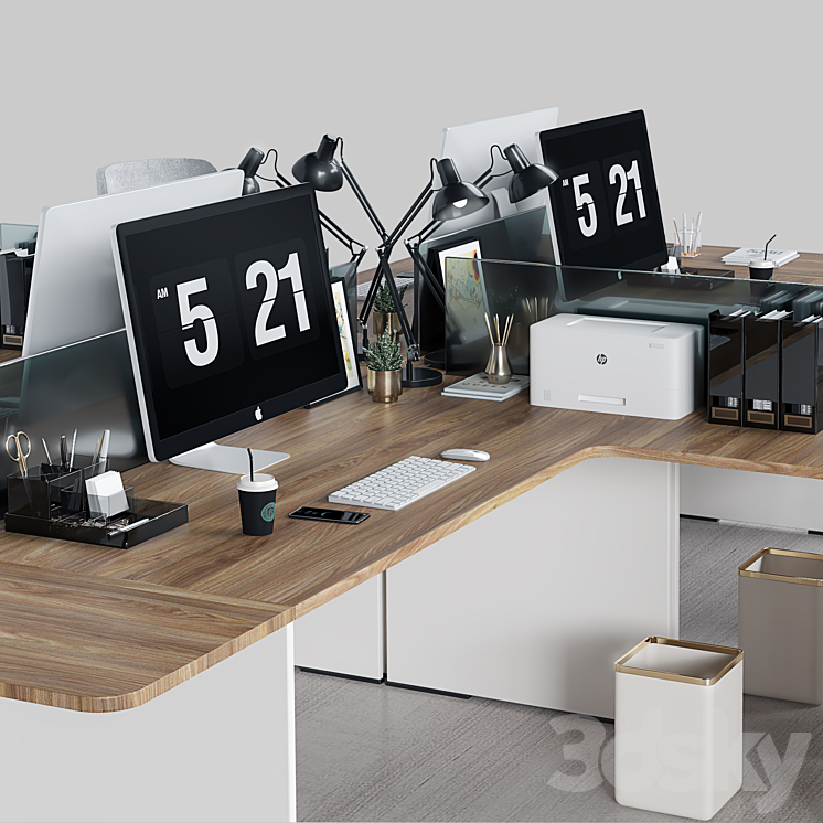 office furniture 07 3DS Max - thumbnail 2