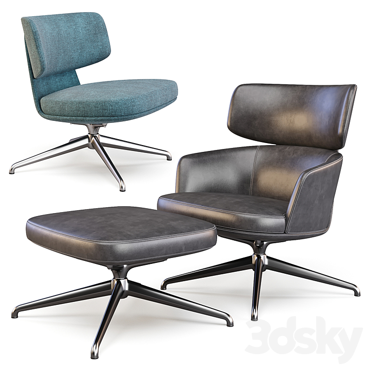 Molteni: Piccadilly – ArmChairs 3DS Max - thumbnail 1