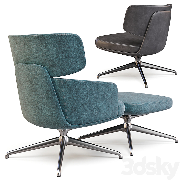 Molteni: Piccadilly – ArmChairs 3DS Max - thumbnail 2
