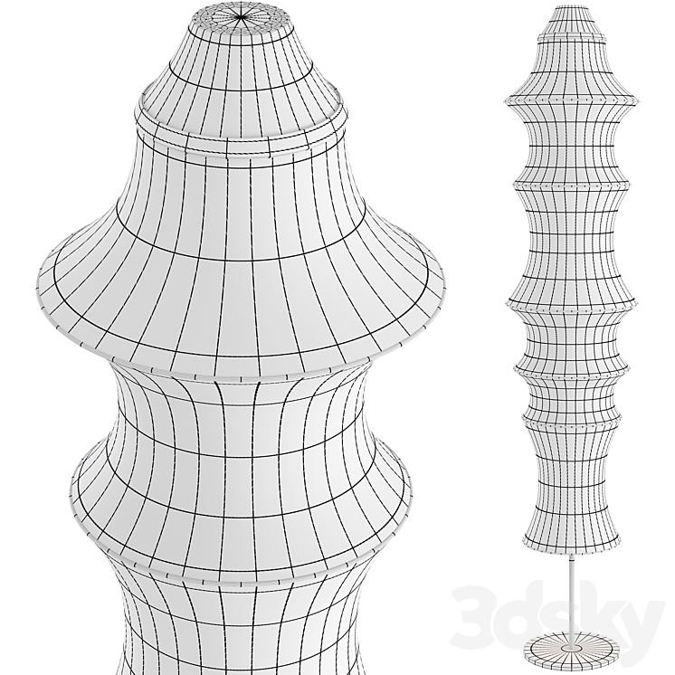 Floor lamp Artemide Falkland 3D Model Free
