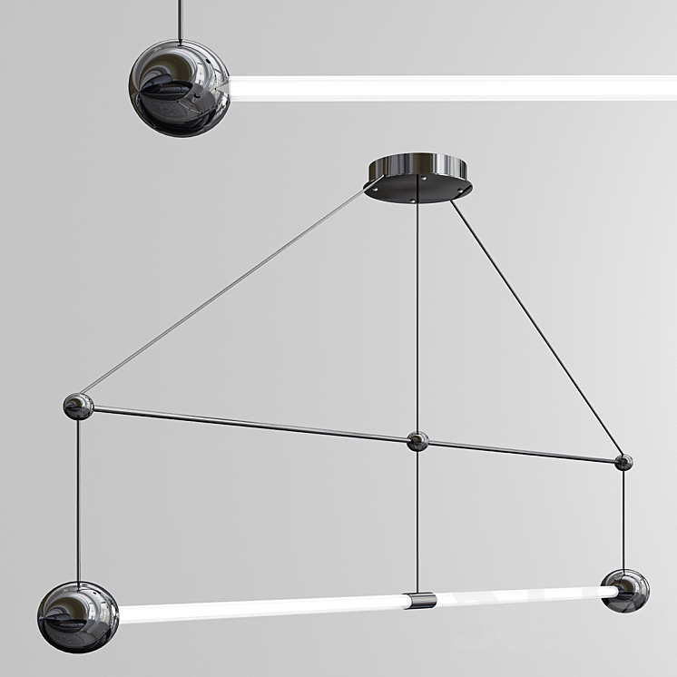 Trapeze & Surrey Chandelier 3D Model