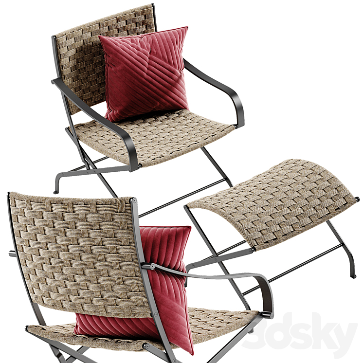 Flexform carlotta armchair 3D Model
