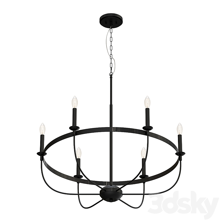 Simply Black Pendant light 3D model