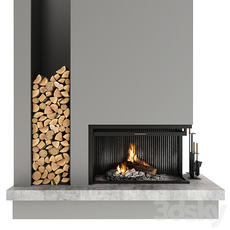 Fireplace 3D Model