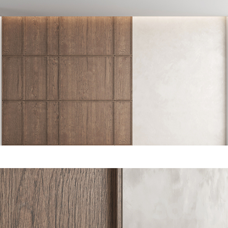 Decorative wall panel set 46 3D Model