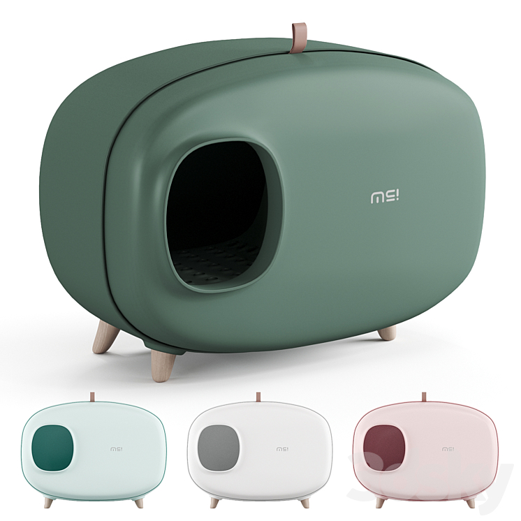 3DS MAX Makesure Cat Litter Box 3DS Max