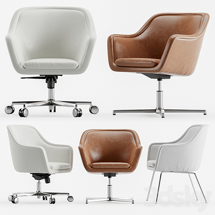 bumper chair by HermanMiller 3DS Max - thumbnail 1