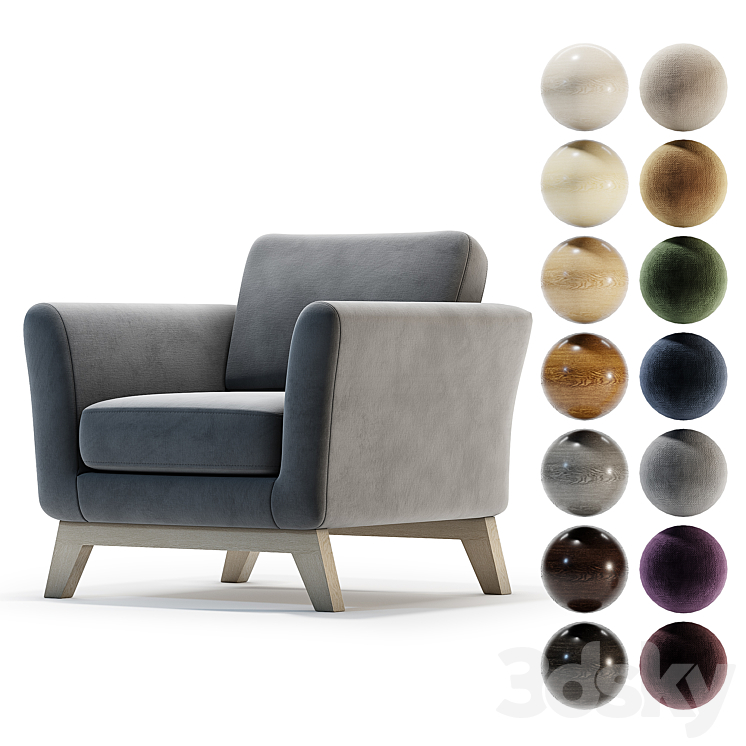 Armchair Dublin Arm chair 3D model