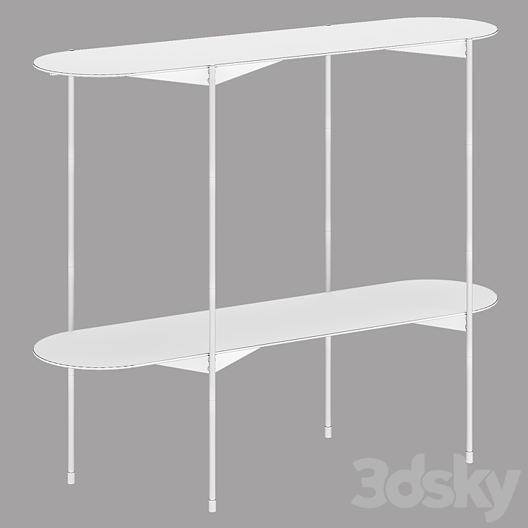 Metal console OBLONE LA REDOUTE INTERIEURS 3D Model