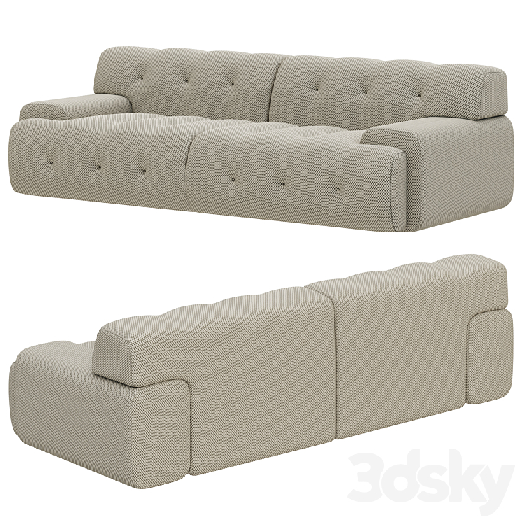 Roche Bobois Blogger 3 large 3-seat sofa 3D Model