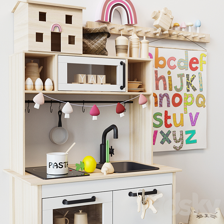 ikea Children's kitchen DUKTIG DUKTIG Toy 3D model