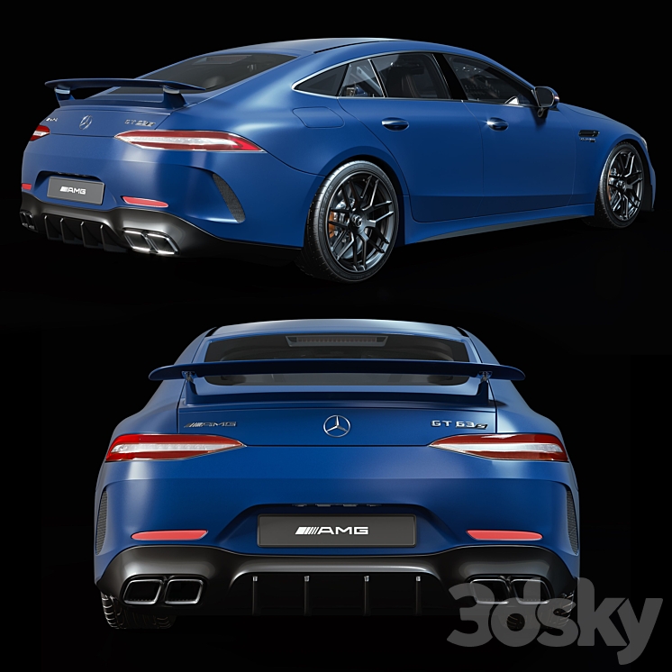 Mercedes-AMG GT 63 S 3DS Max - thumbnail 2