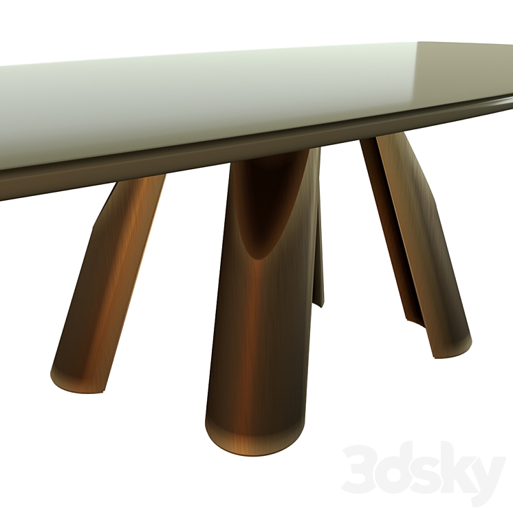 Prince dining table from the Italian brand Arketipo 3DS Max - thumbnail 2