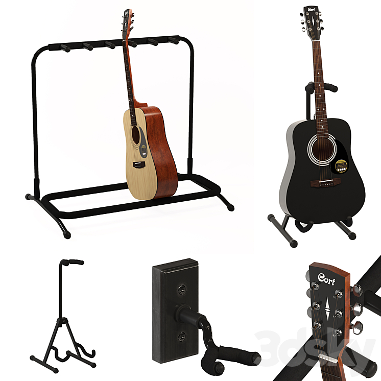 Acoustic Guitar Cort AD810 OP 3D Model