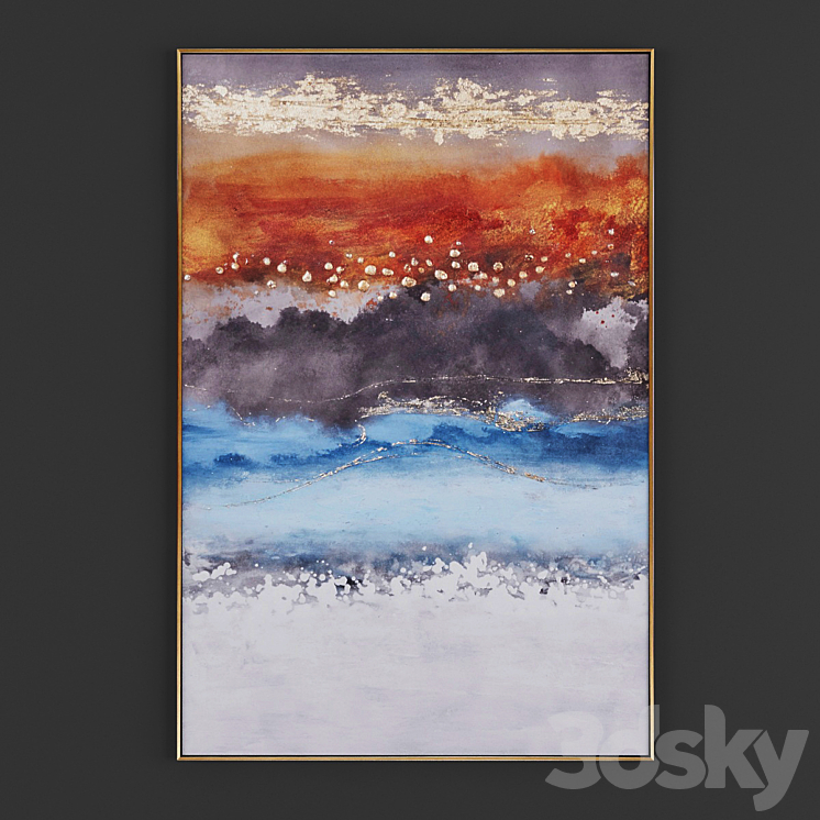Collection of paintings N101 3D Model