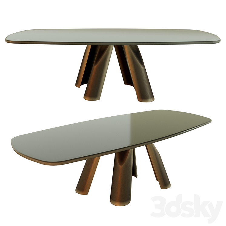 Prince dining table from the Italian brand Arketipo 3DS Max - thumbnail 1