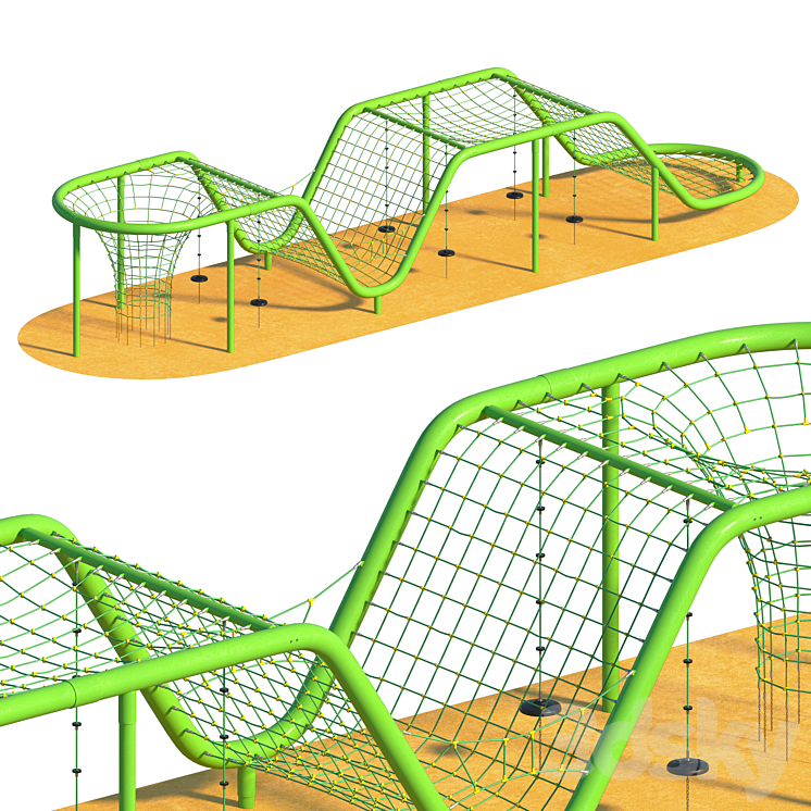 Playground for children 4 3D Model