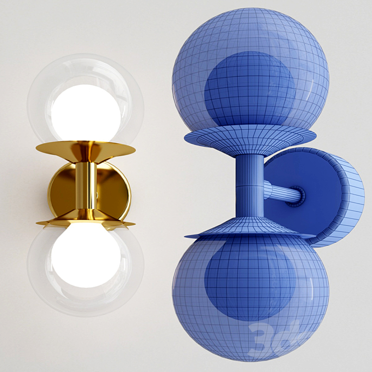 Kink Light - Wall light - 3D model