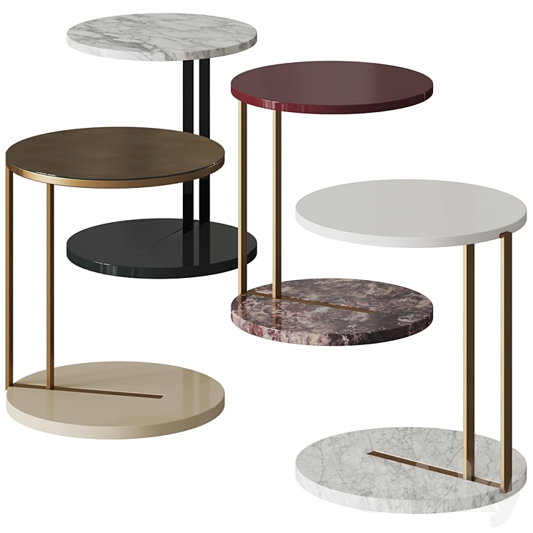 [3DSKY] Meridiani Ralf Coffee & Side Table Comp. 2 3D Model | NEW ...