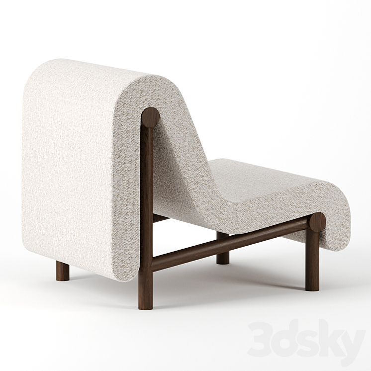 Melt Lounge Chair by Bower Studio 3DS Max - thumbnail 2