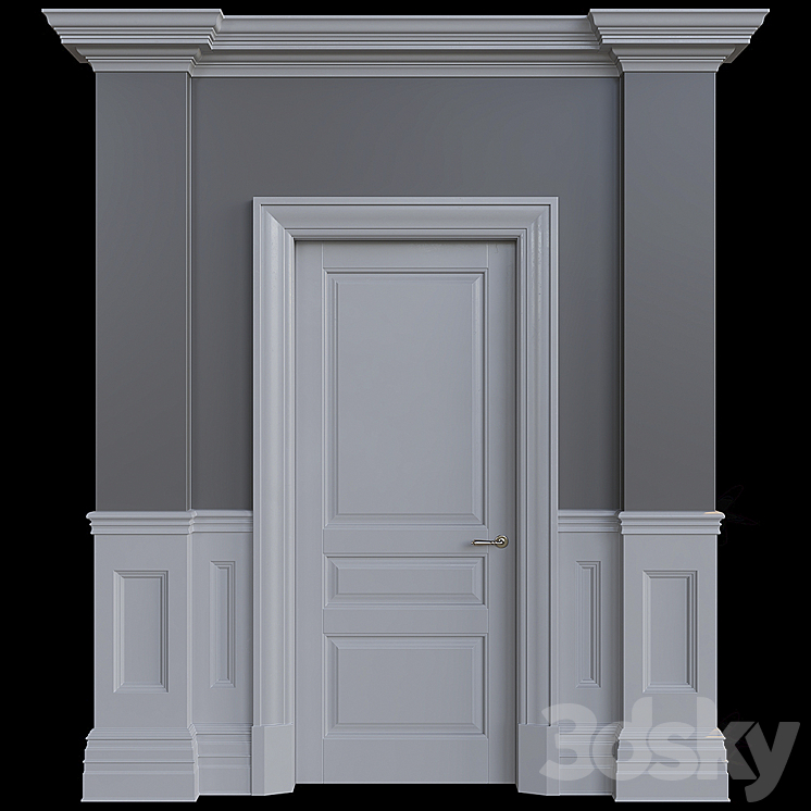 American style door