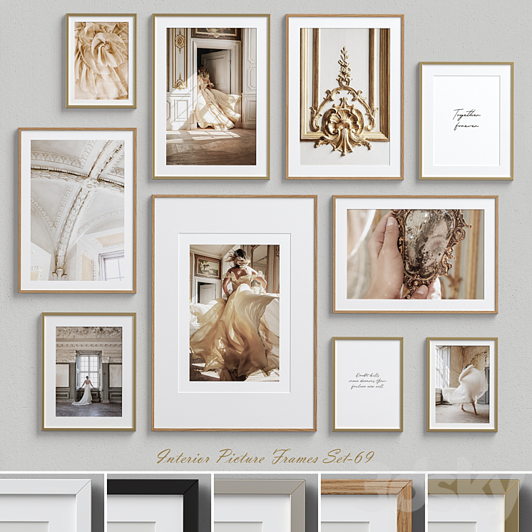 Interior Picture Frames Set-69 3DS Max - thumbnail 1