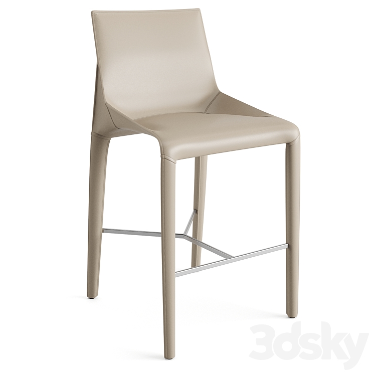 Poliform Seattle Dining Chair And Bar Stool 3DS Max - thumbnail 2