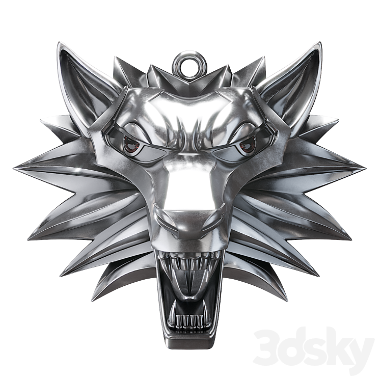 Medallion Witcher for 3D printer 3DS Max - thumbnail 2