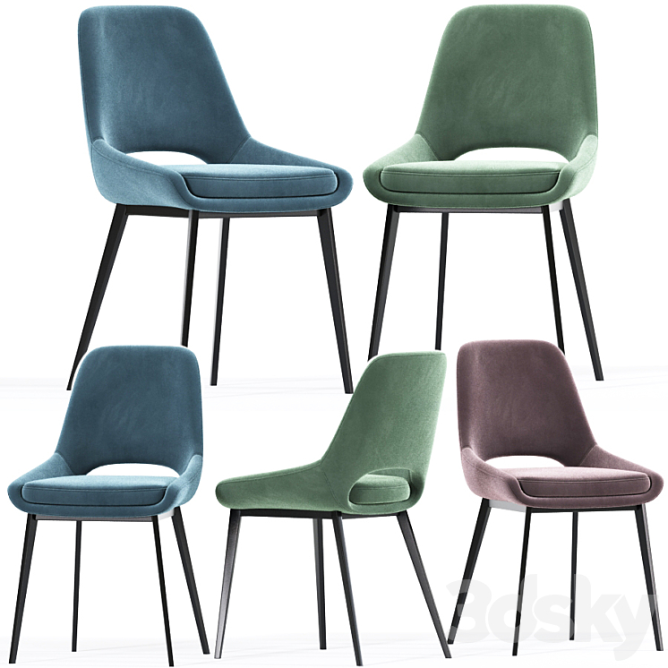Coco Dining Chair 3D Model