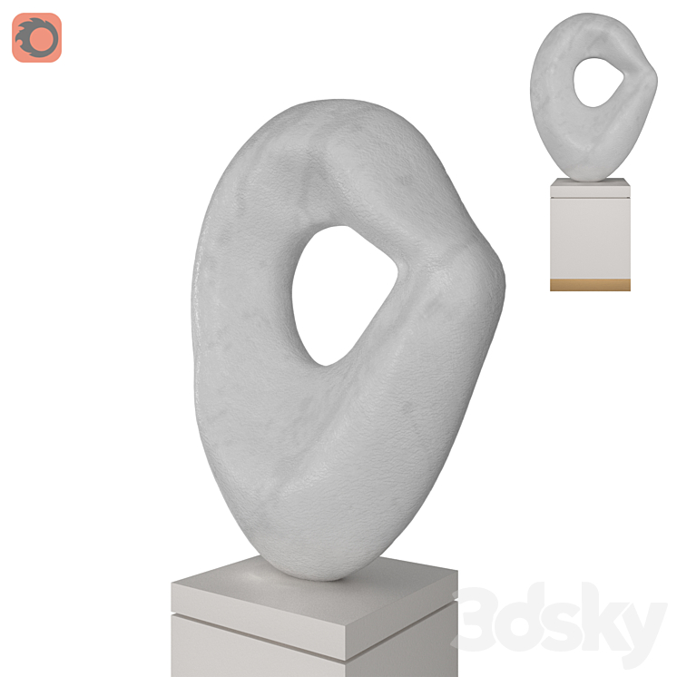 roger reutimann sculpture 3DS Max - thumbnail 2