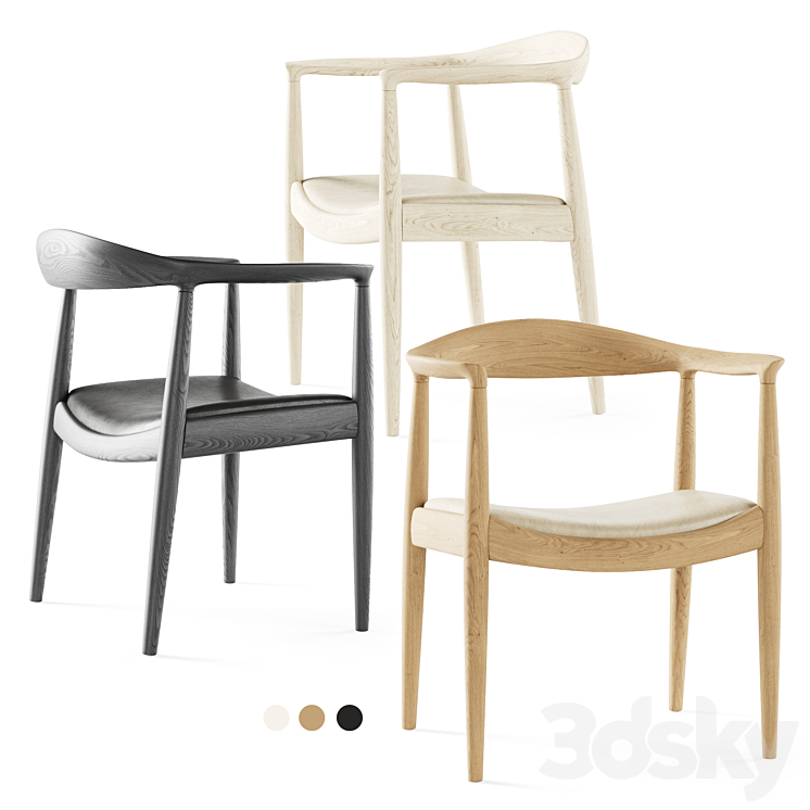 PP Mobler Wegner Chair PP503 \/ Mobler chair 3DS Max - thumbnail 1