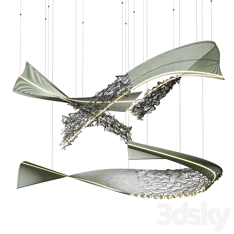 Lamp Fantail 3D Model