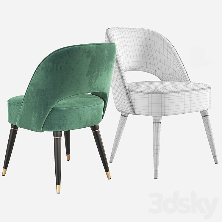 Collins Dining Chair Essential Home Chair 3D model