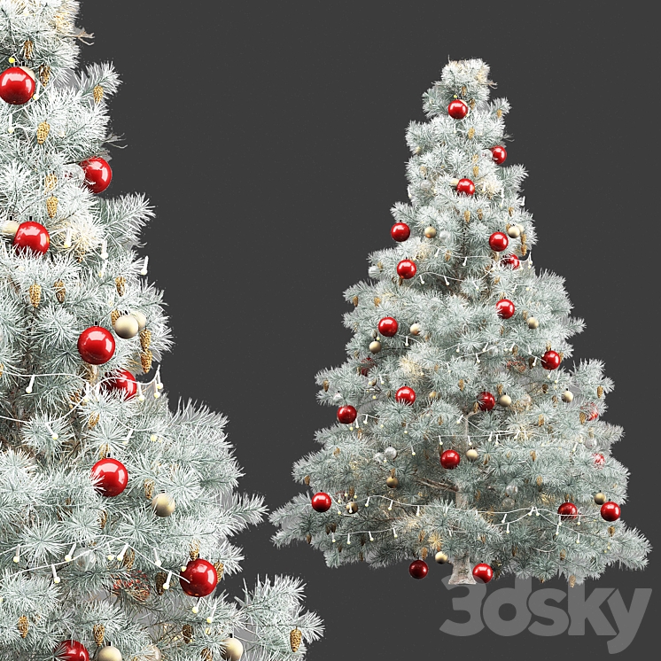 Christmas tree 3DS Max Model - thumbnail 1