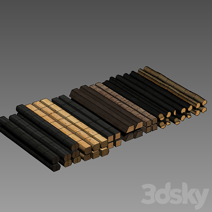 logs 3D Model