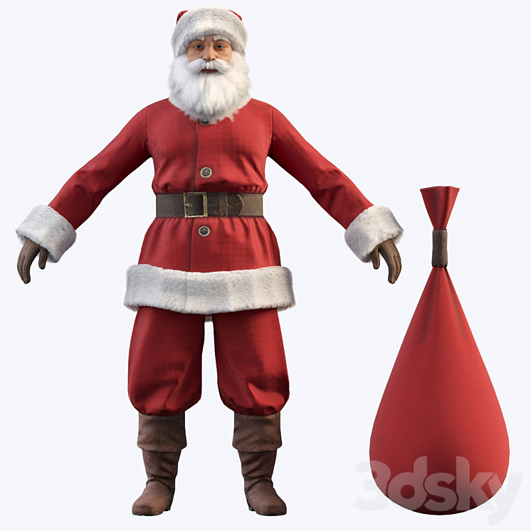Santa Claus 3D Model