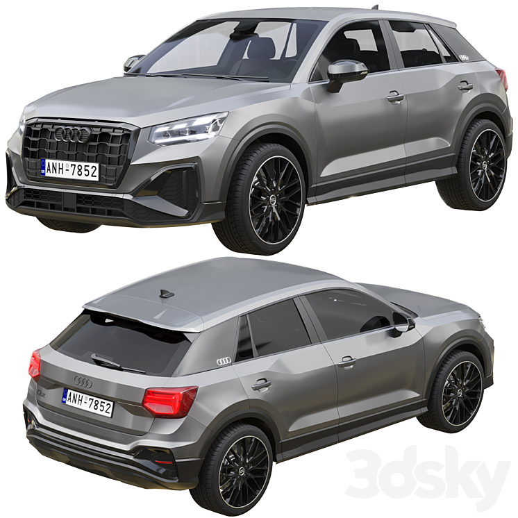 Audi Q2 2021 3D Model
