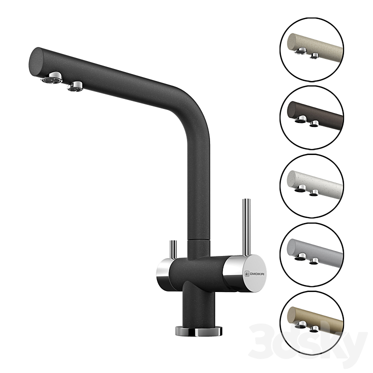 Omoikiri Nagano OM - Faucet - 3D model