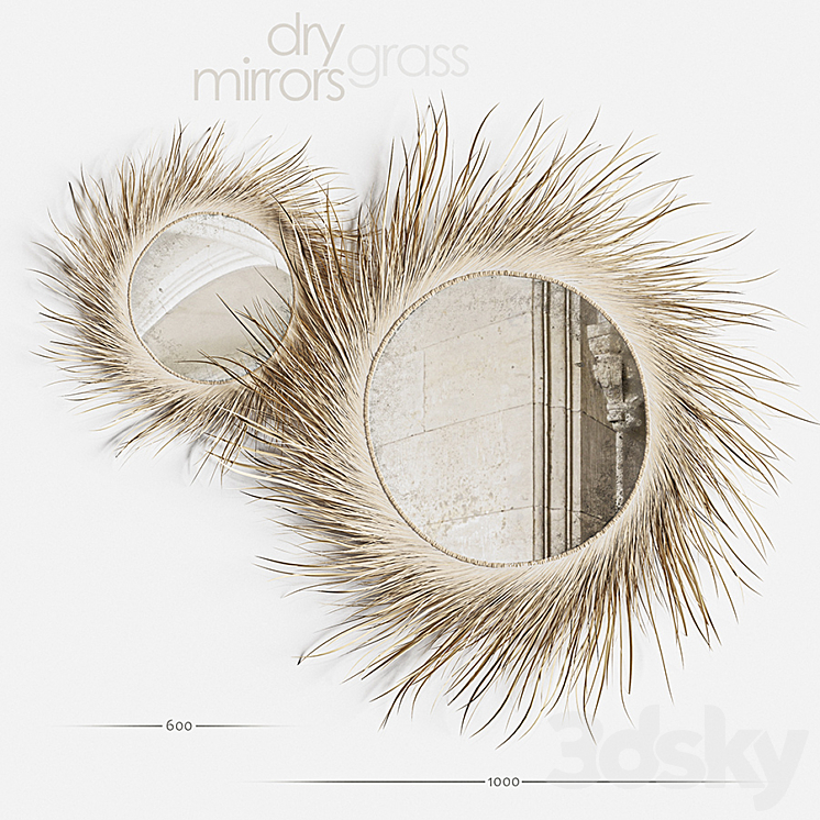 Mirror Dry Grass 3DS Max - thumbnail 1