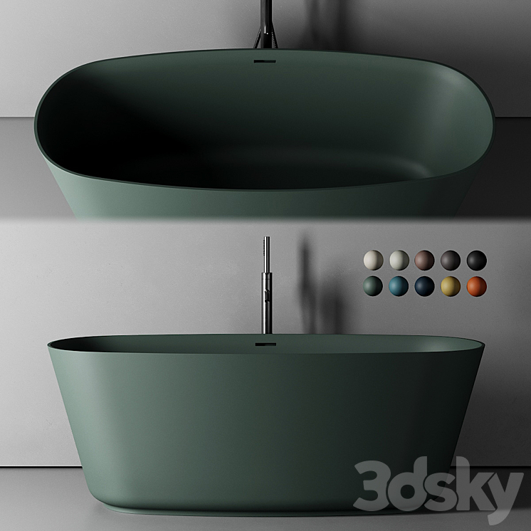Inbani Vesta Bathtub 3DS Max - thumbnail 2