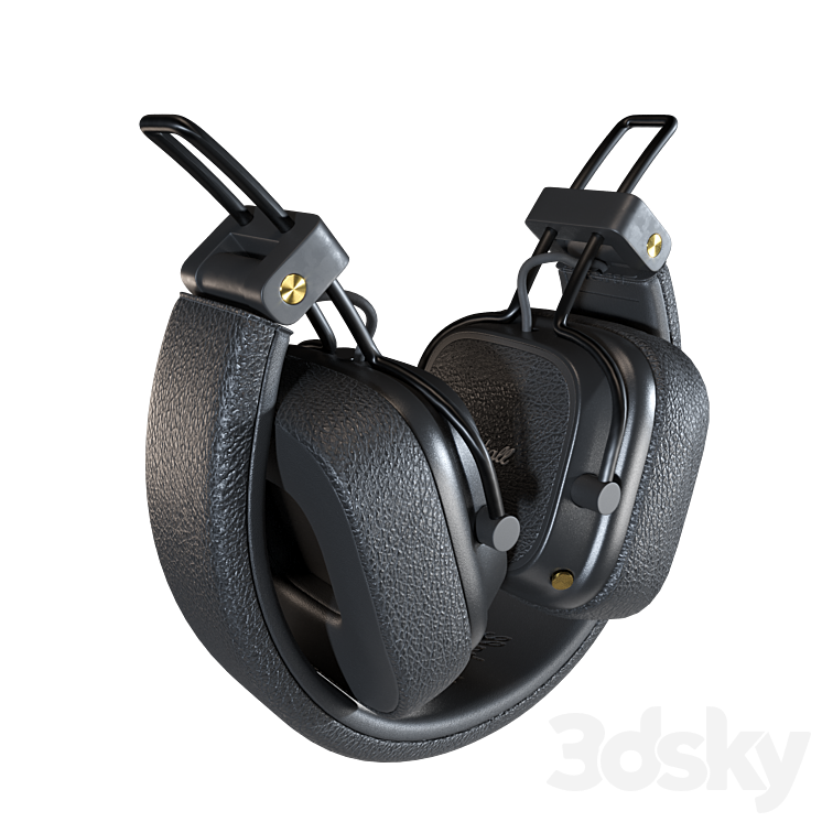 Marshall major black 3D Model