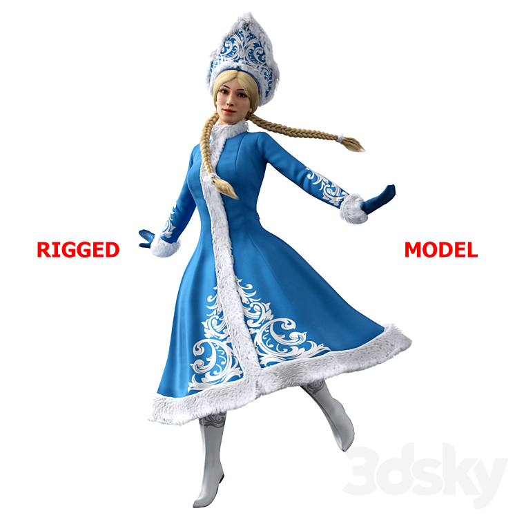 Snow Maiden 3D Model
