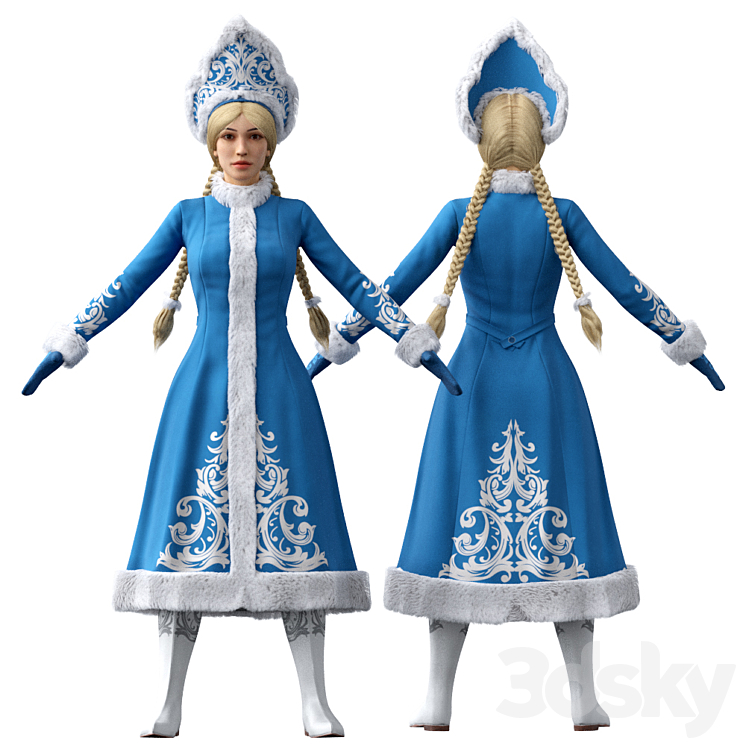 Snow Maiden 3D Model