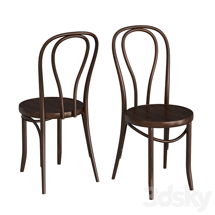 Thonet Chairs 3DS Max Model - thumbnail 2